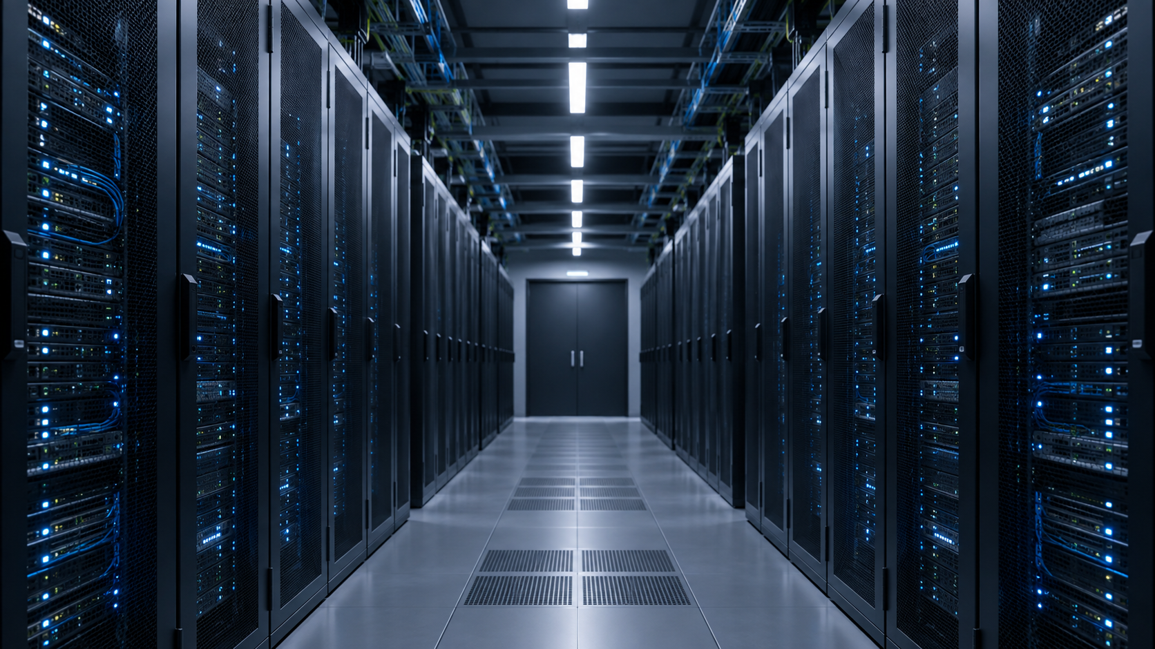 Server racks in a data centre