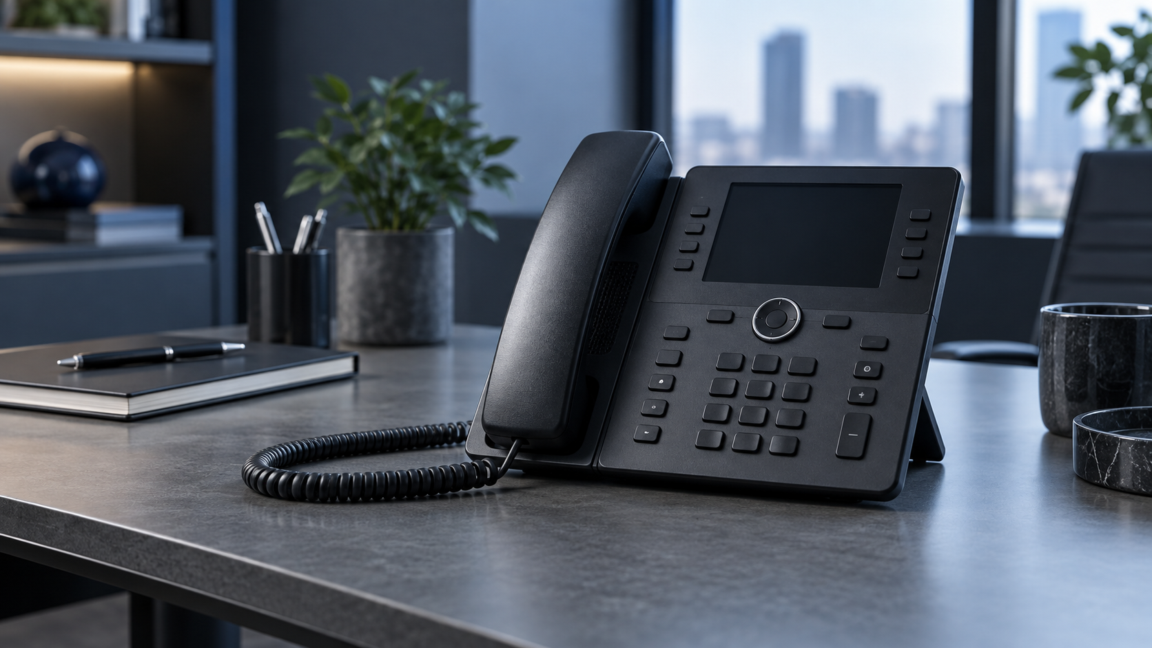 Modern IP desk phone